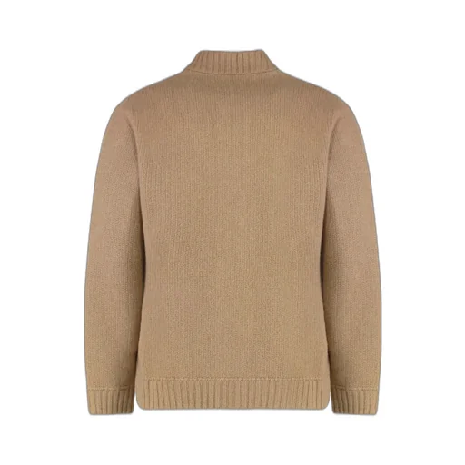 Slowear Ribbed Collar Cardigan