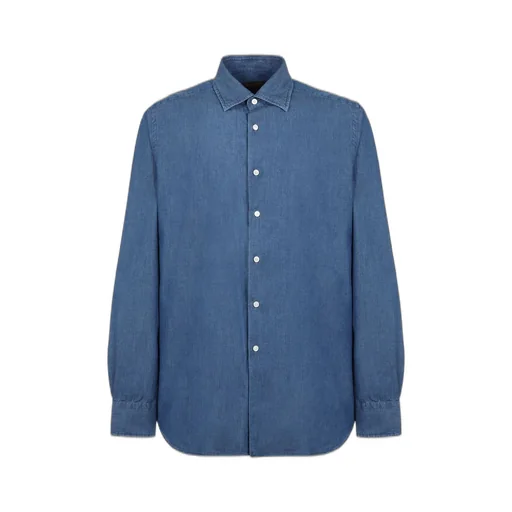 Slowear Rounded Hem Denim Shirt