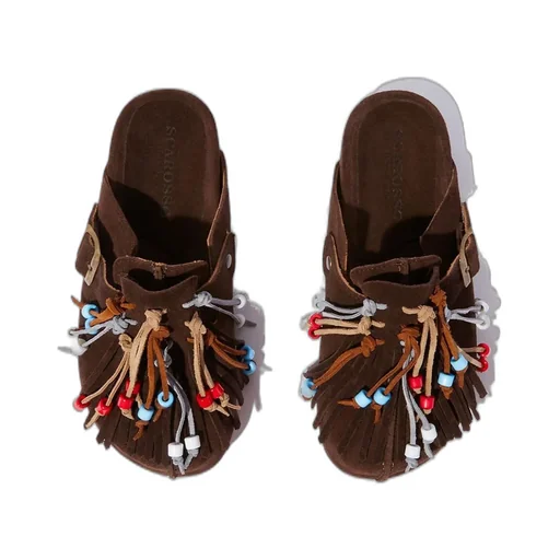Scarosso Geo Fringe-Detailed Sandals