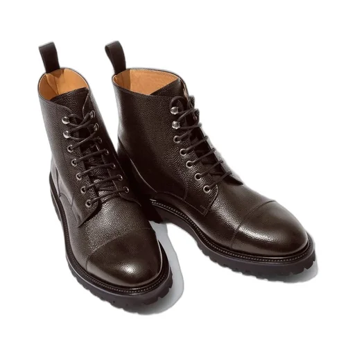 Scarosso Jackie Ankle-Length Lace-Up Boots