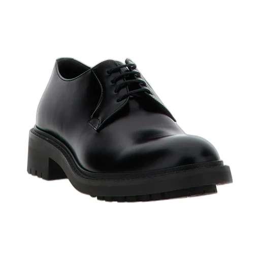 Saint Laurent Antoine Round Toe Lace-Up Shoes