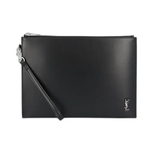 Saint Laurent Tiny Monogram Zipped Clutch Bag