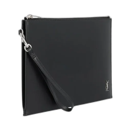 Saint Laurent Tiny Monogram Zipped Clutch Bag