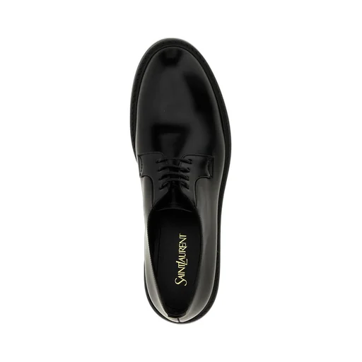 Saint Laurent Antoine Round Toe Lace-Up Shoes