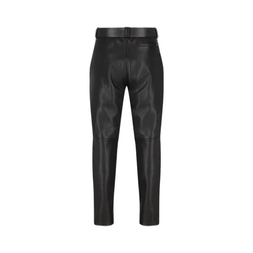 Saint Laurent Belted Mid-Rise Pants