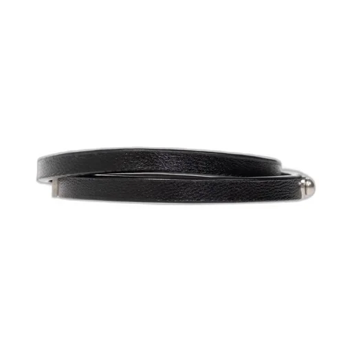 Saint Laurent Logo Engraved Double-Wrap Bracelet