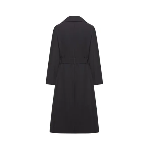 Saint Laurent Double-Breasted Belted Long Coat