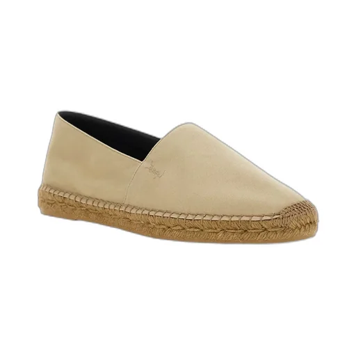 Saint Laurent Logo Embroidered Slip-On Espadrilles