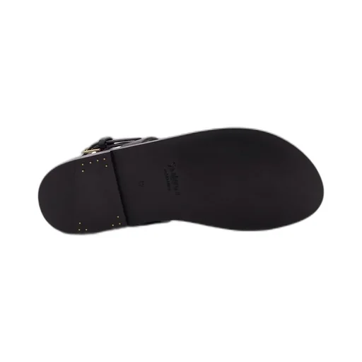 Saint Laurent Cassandre Logo Plaque Sandals