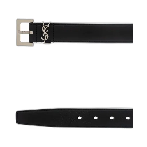 Saint Laurent Cassandre Logo Plaque Belt