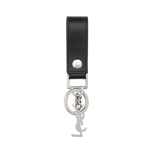 Saint Laurent Monogram Logo Plaque Key Ring