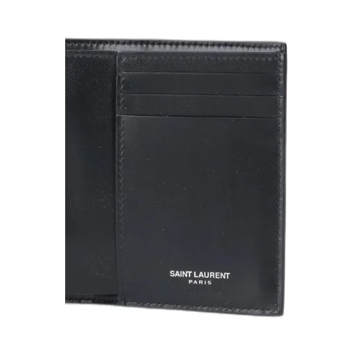 Saint Laurent Tiny Cassandre Credit Card Wallet