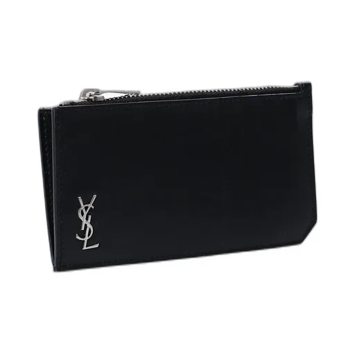 Saint Laurent Tiny Monogram Fragments Zip Card Case