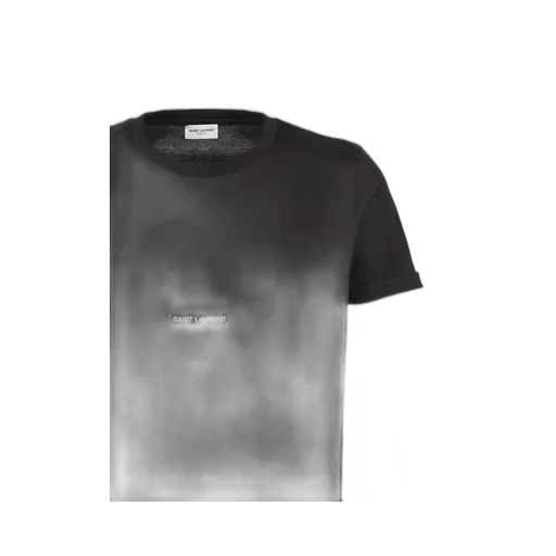 Saint Laurent Rive Gauche Logo Printed T-Shirt