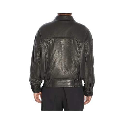 Saint Laurent Drop-Shoulder Bomber Jacket