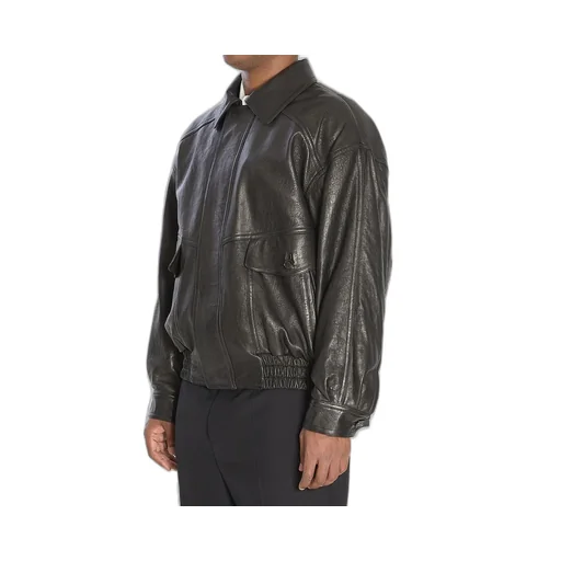 Saint Laurent Drop-Shoulder Bomber Jacket