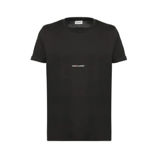 Saint Laurent Rive Gauche Logo Printed T-Shirt