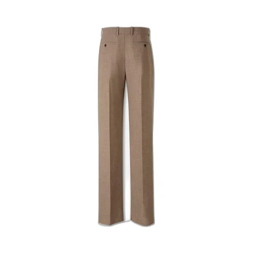 Saint Laurent Pleated Straight Leg Pants