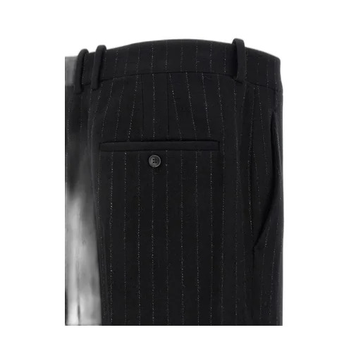 Saint Laurent High-Rise Pinstripe Pants