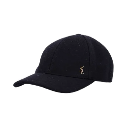 Saint Laurent Logo Plaque Baseball Cap