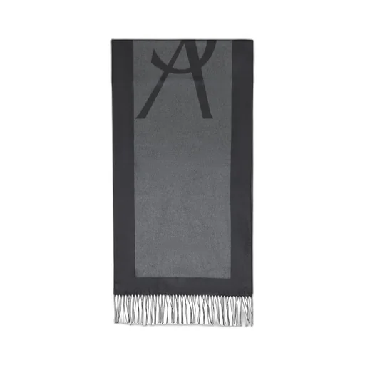 Saint Laurent Cassandre Fringed-Edge Scarf