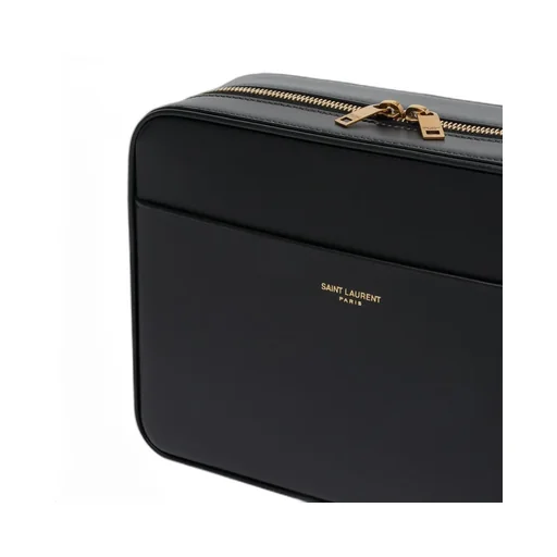 Saint Laurent Logo Stamp Zip-Up Camera Bag