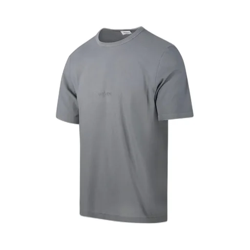 Saint Laurent Logo Embroidered Crewneck T-Shirt