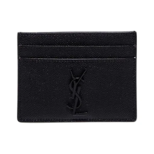 Saint Laurent Cassandre Logo Plaque Card Holder