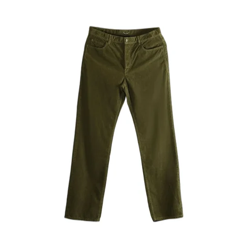 Saint Laurent Mid-Rise Corduroy Pants