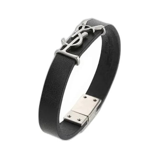 Saint Laurent Logo Plaque Bracelet