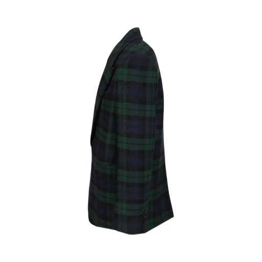 Saint Laurent Tartan Single-Breasted Jacket