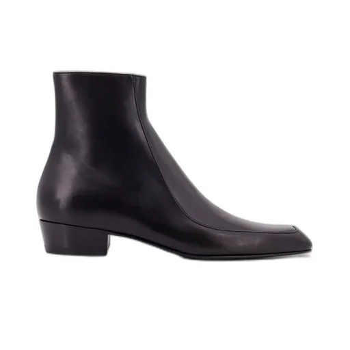 Saint Laurent Augustin Zip Detailed Ankle Boots