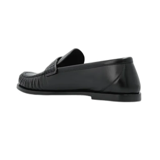 Saint Laurent Laurent Logo Plaque Slip-On Loafers