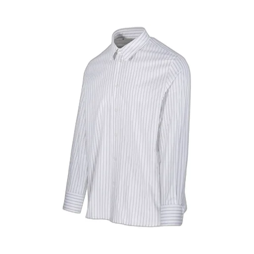 Saint Laurent Cassandre Button-Up Striped Shirt