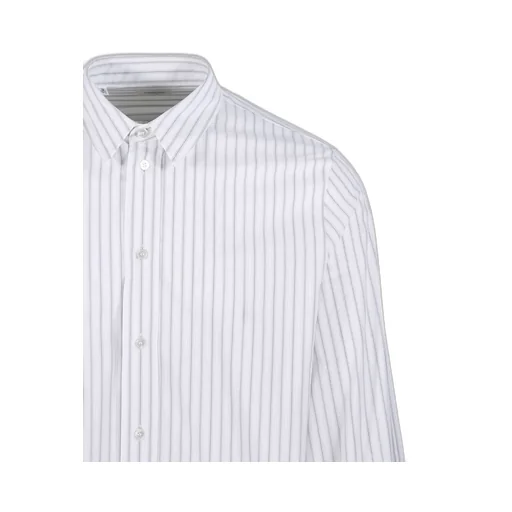 Saint Laurent Cassandre Button-Up Striped Shirt