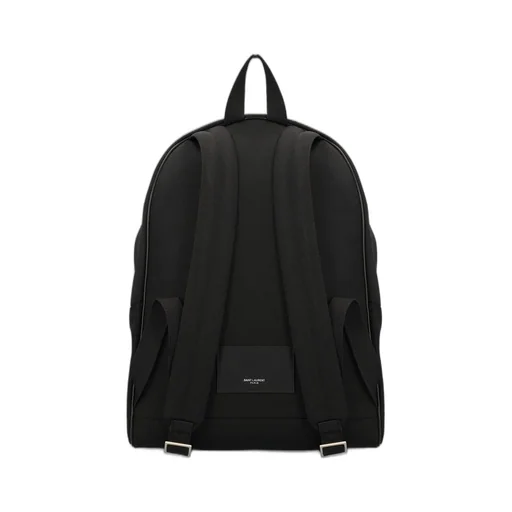 Saint Laurent Logo Stamp Zip-Up Backpack