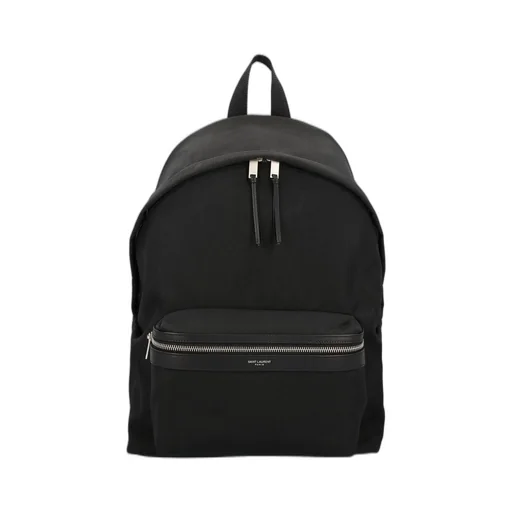 Saint Laurent Logo Stamp Zip-Up Backpack