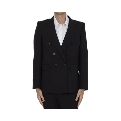 Saint Laurent Double-Breasted Long-Sleeved Jacket