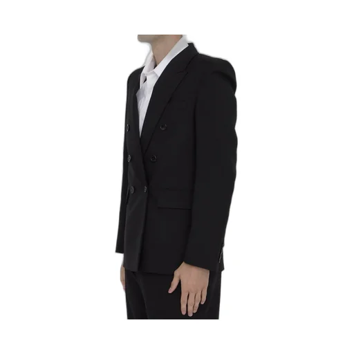 Saint Laurent Double-Breasted Long-Sleeved Jacket