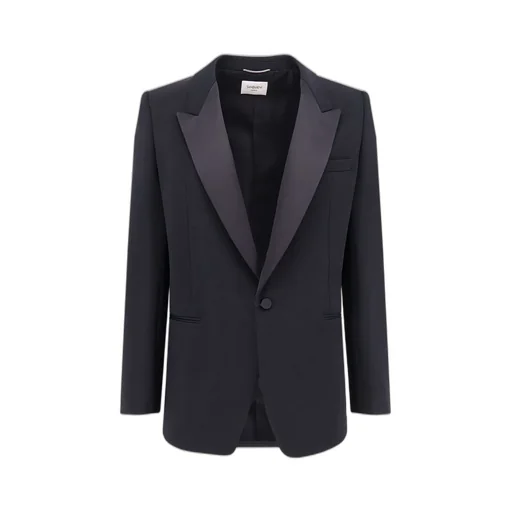 Saint Laurent Single-Breasted Tuxedo Blazer