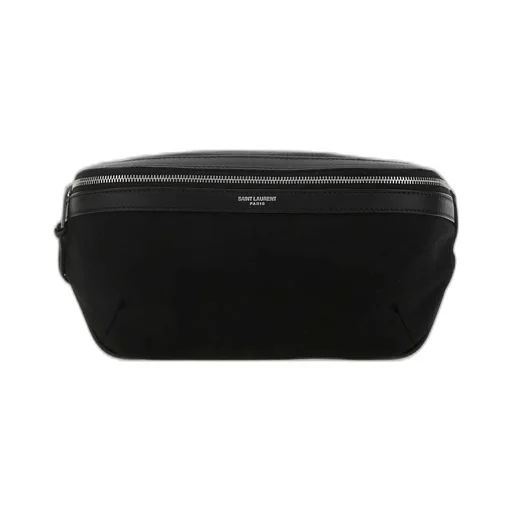 Saint Laurent Logo Detailed Zip-Up Belt Bag
