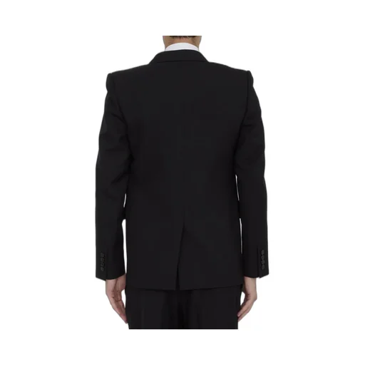 Saint Laurent Double-Breasted Long-Sleeved Jacket