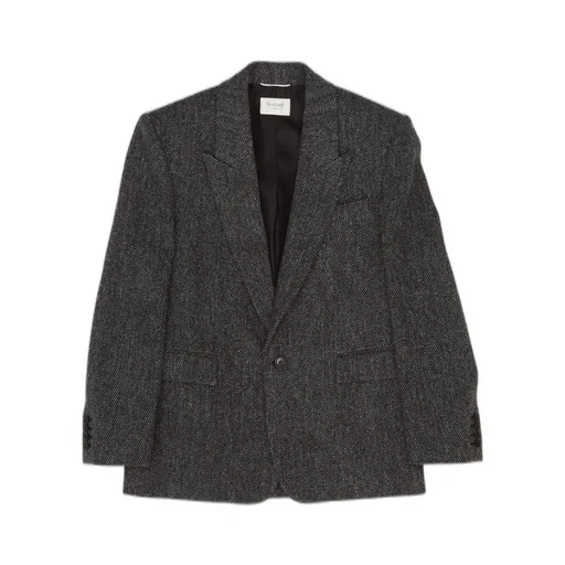 Saint Laurent Single-Breasted Long-Sleeved Jacket