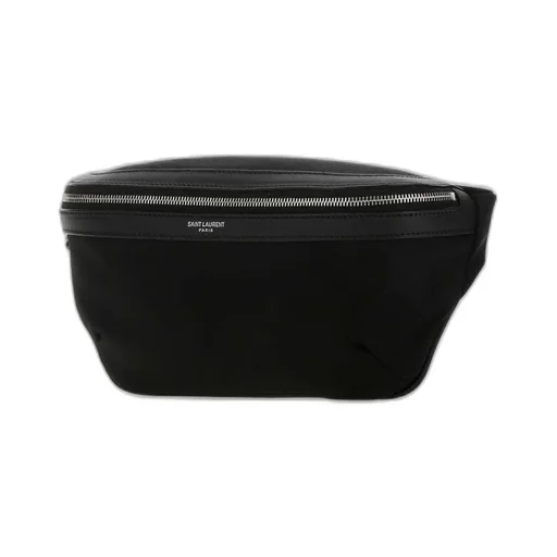 Saint Laurent Logo Detailed Zip-Up Belt Bag