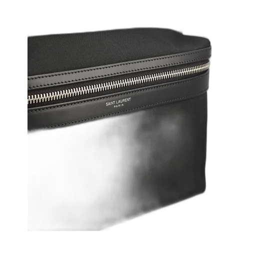Saint Laurent Logo Stamp Zip-Up Backpack