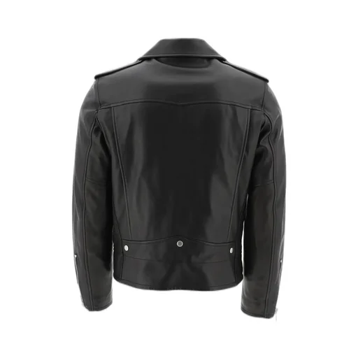 Saint Laurent Zip Detailed Biker Jacket