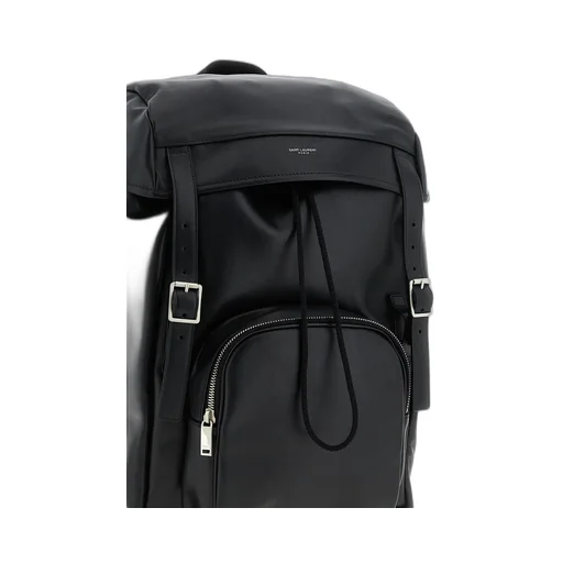 Saint Laurent Logo Printed Buckle Fastening Backpack