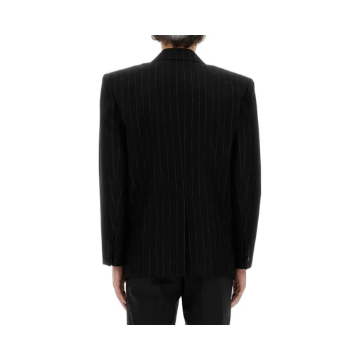 Saint Laurent Oversized Striped Double-Breasted Jacket