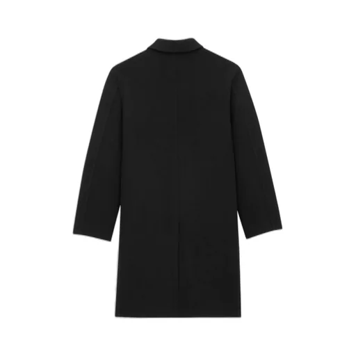 Saint Laurent Button Detailed Knee-Length Coat