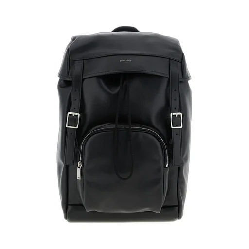 Saint Laurent Logo Printed Buckle Fastening Backpack